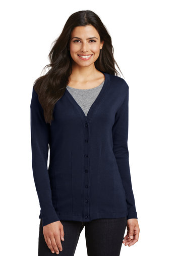 Port Authority� Ladies Modern Stretch 6.5-ounce, 96/4 Cotton Spandex Cardigan